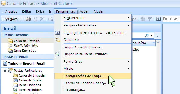 Configuração Outlook 2007